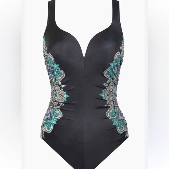 NWT Miraclesuit Precioso Temptation Underwire One-Piece Swimsuit, Size 10 $ 182 - Picture 3 of 9